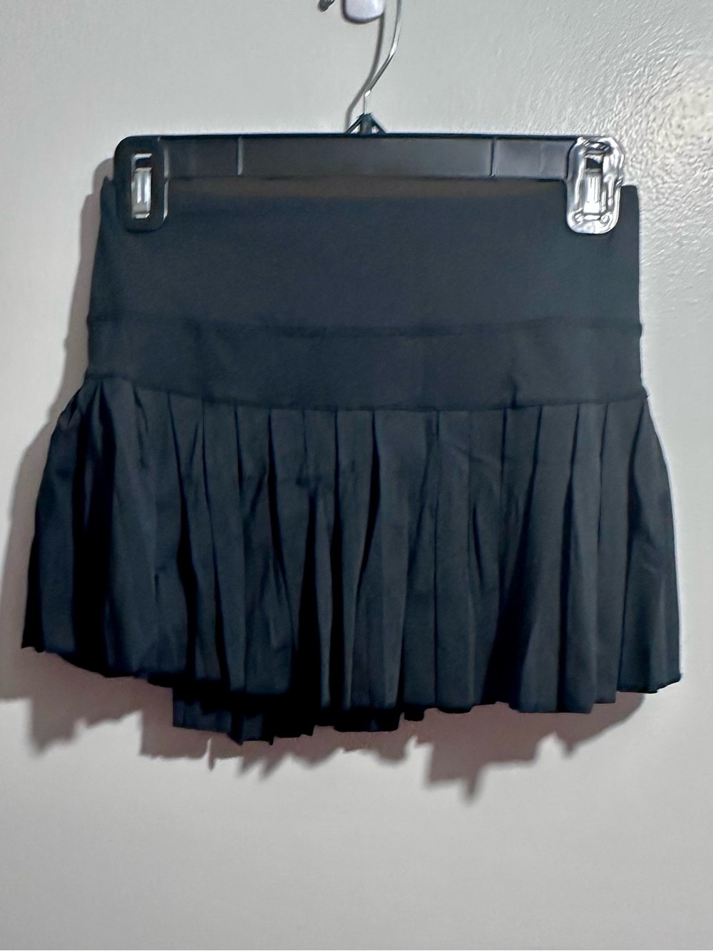 Black Pleated Skort with Wide Waistband Size S (632)